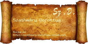 Szathmáry Dorottya névjegykártya
