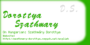 dorottya szathmary business card